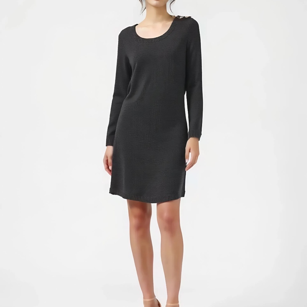 NWT CALVIN KLEIN Midi Sweater Dress Gray Size Medium